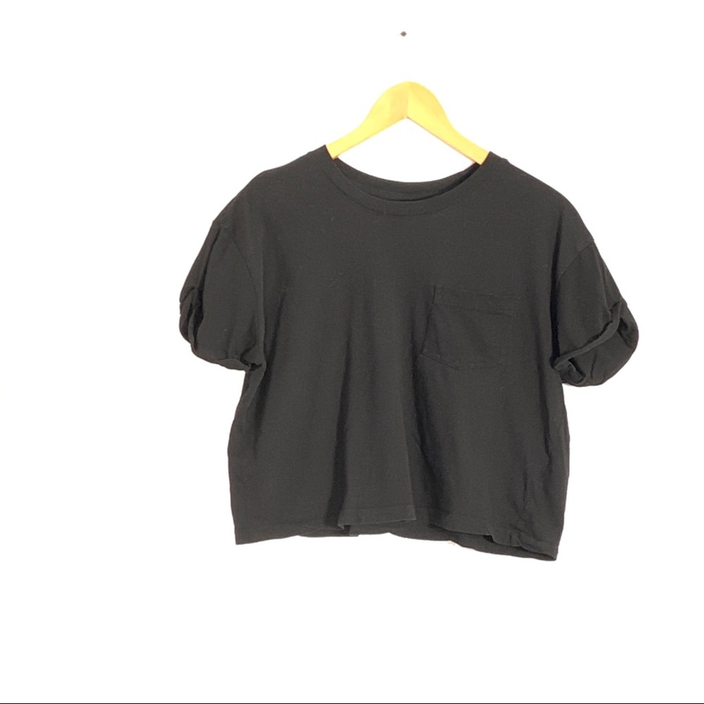 H&M Black Cropped T-shirt